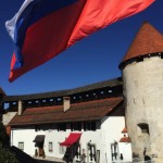 Bled Castle Slovenian Flag
